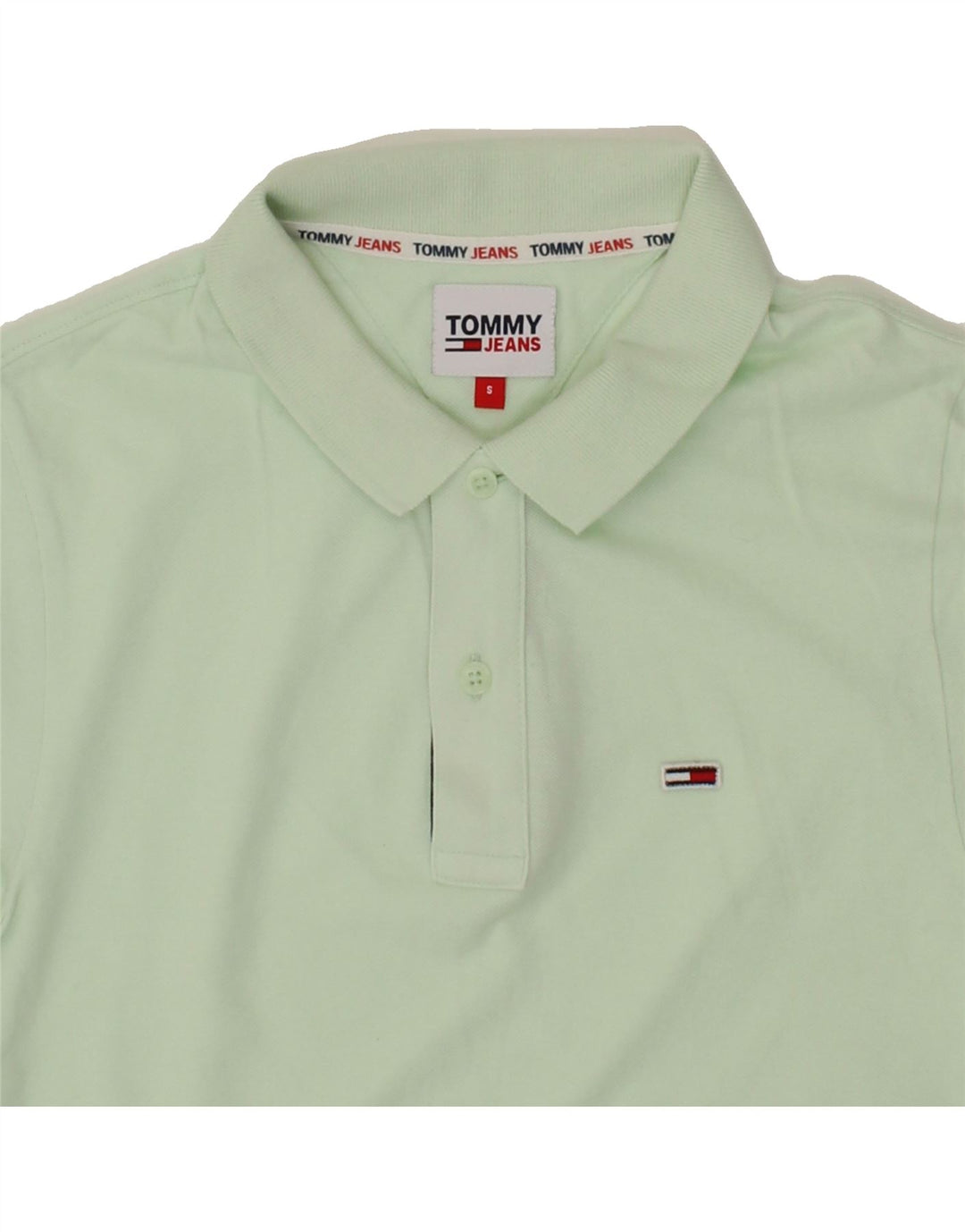 TOMMY HILFIGER Mens Polo Shirt Small Green Cotton Vintage Tommy Hilfiger and Second-Hand Tommy Hilfiger from Messina Hembry 