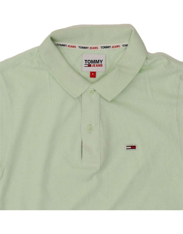 TOMMY HILFIGER Mens Polo Shirt Small Green Cotton Vintage Tommy Hilfiger and Second-Hand Tommy Hilfiger from Messina Hembry 