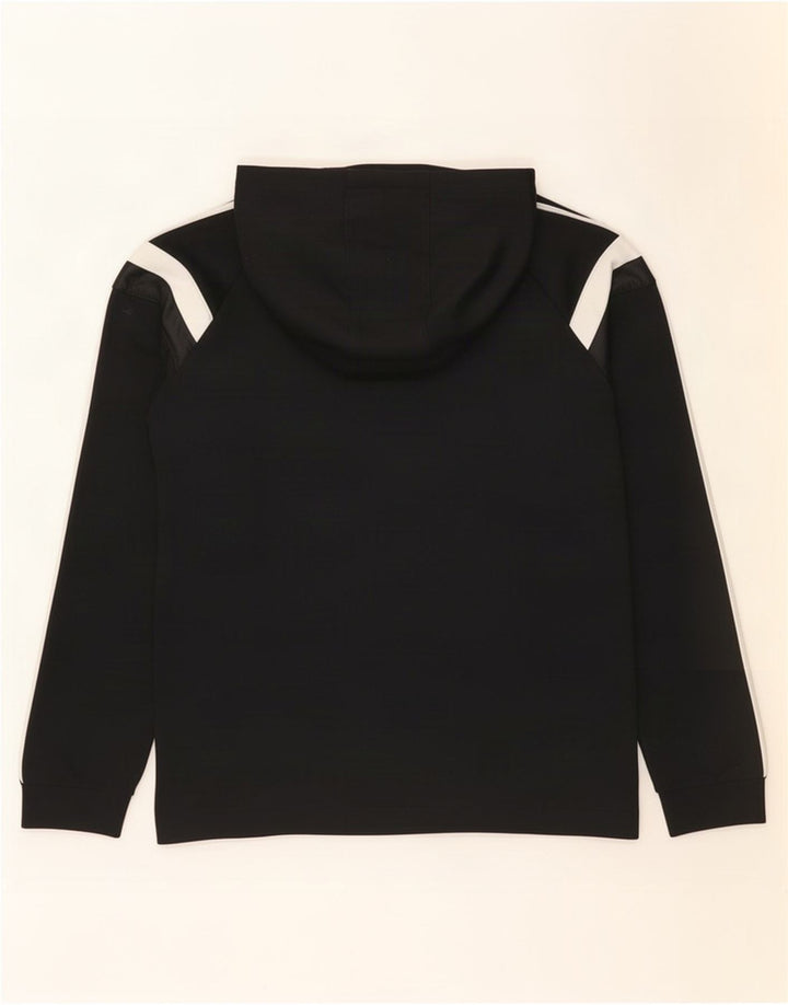 Adidas Mens Hoodie Jumper Medium Black Colourblock Polyester