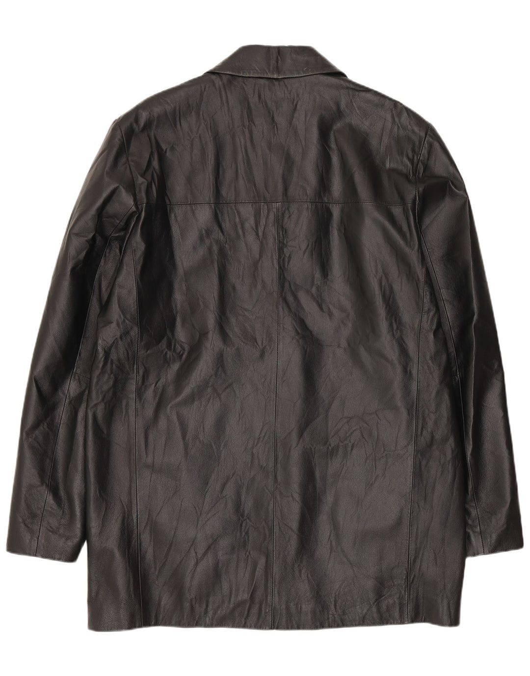 CONBIPEL Mens Leather Coat IT 50 Large Black Leather