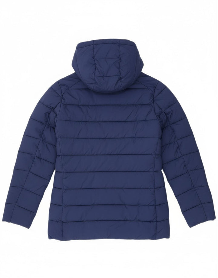 Invicta Girls Hooded Padded Jacket 15-16 Years Navy Blue Polyester