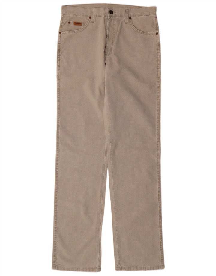 WRANGLER Mens Texas Stretch Straight Casual Trousers W32 L34  Beige Cotton