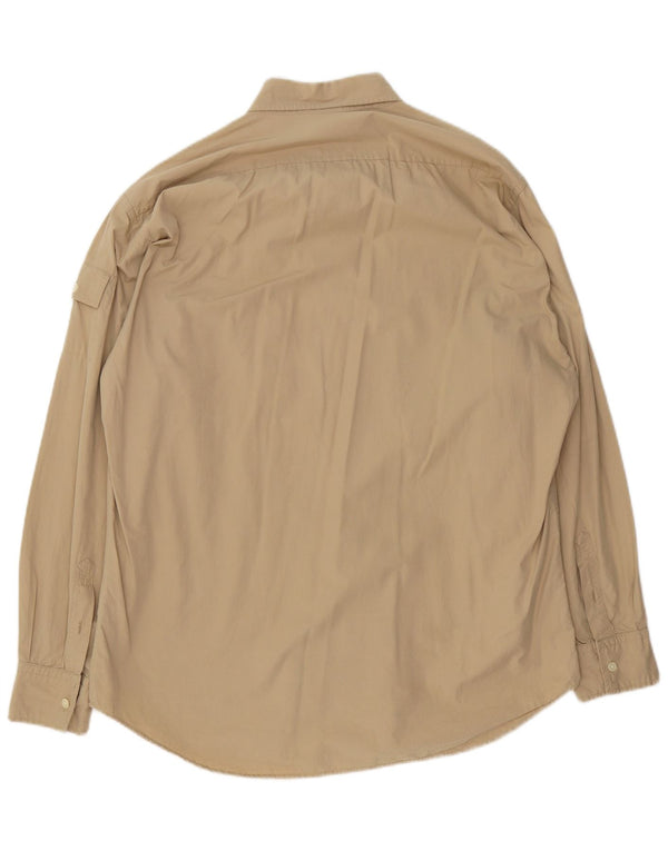 North Sails Mens Shirt Large Beige Cotton