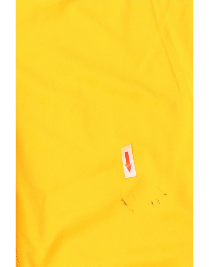 Reebok Mens Graphic T-Shirt Top Large Yellow Colourblock Polyester