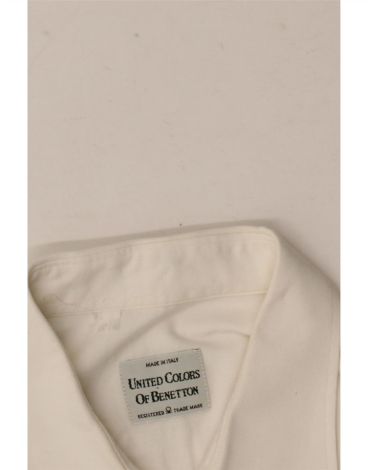 Benetton Mens Shirt Large White