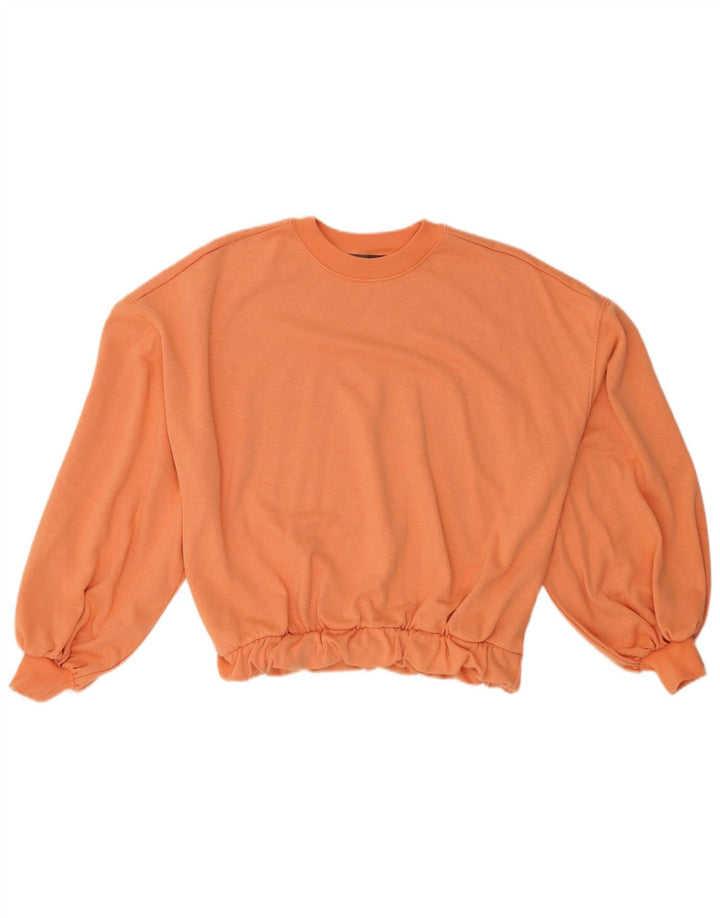 MINT VELVET Womens Oversized Sweatshirt Jumper UK 10 Small Orange Cotton