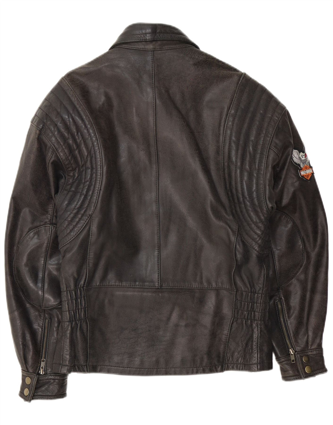 EUROX Mens Harley Davidson Moto Racer Jacket UK 38 Medium Black