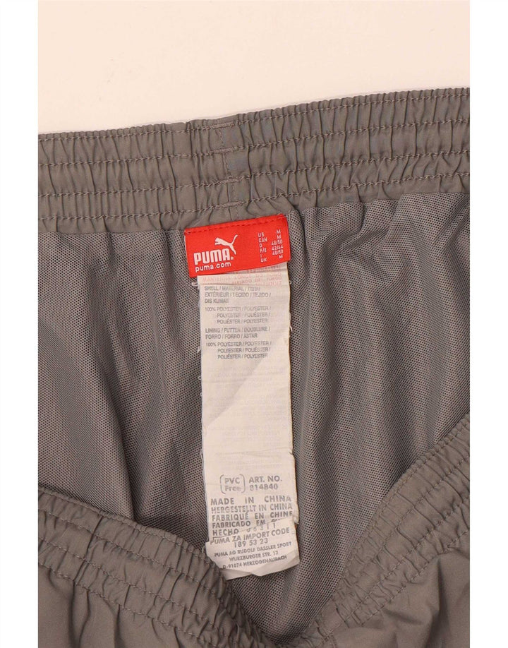 Puma Mens Graphic Bermuda Sport Shorts Medium Grey Polyester