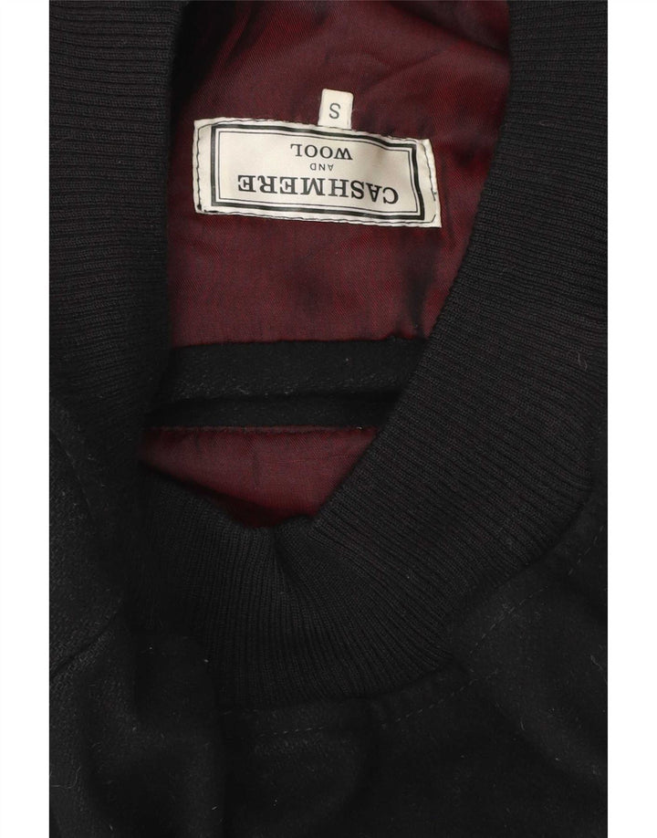 Vintage Mens Bomber Windbreaker Jacket UK 36 Small Black Colourblock
