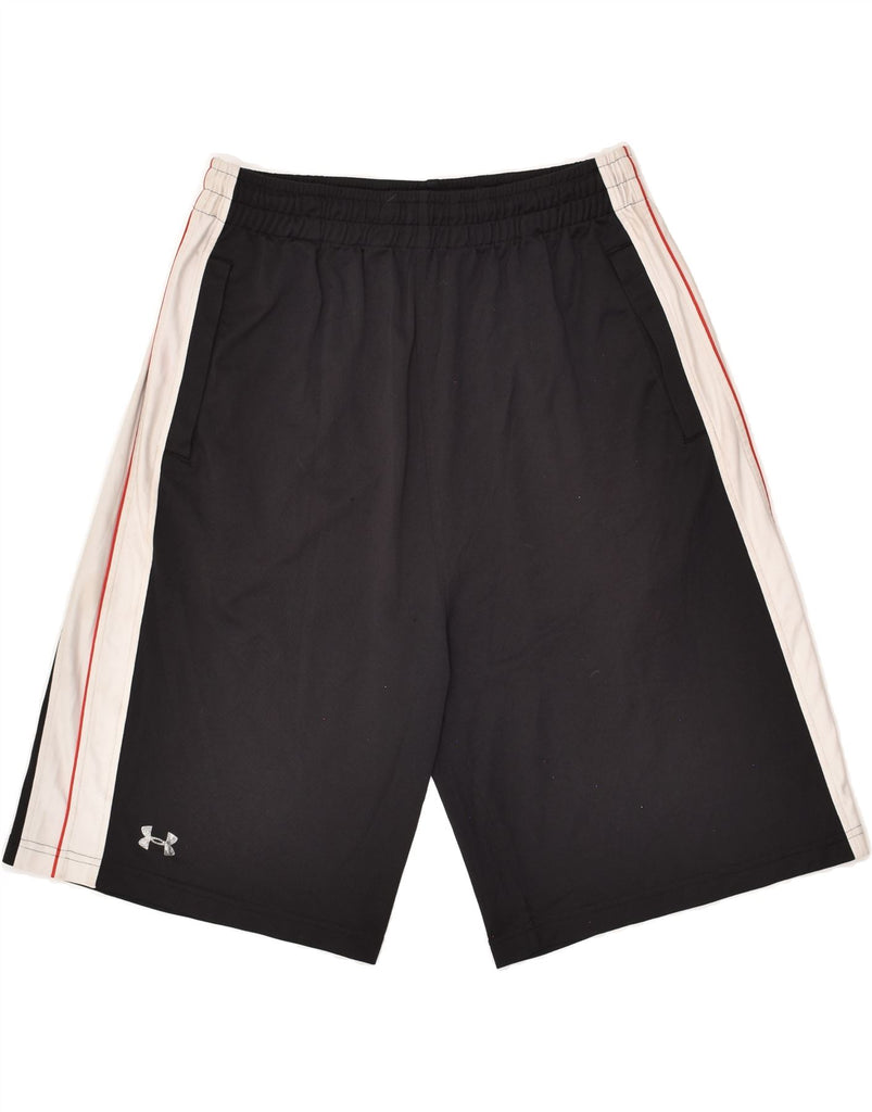 UNDER ARMOUR Mens Loose Fit Sport Shorts Medium Black Colourblock | Vintage Under Armour | Thrift | Second-Hand Under Armour | Used Clothing | Messina Hembry 