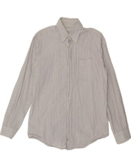 MURPHY & NYE Mens Shirt Medium Grey Striped Cotton