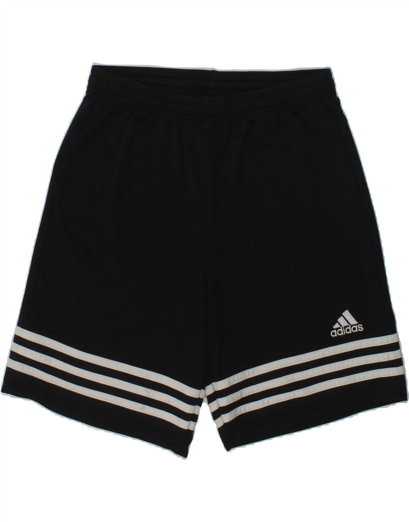 ADIDAS Boys Climalite Sport Shorts 11-12 Years Black Polyester | Vintage Adidas | Thrift | Second-Hand Adidas | Used Clothing | Messina Hembry 