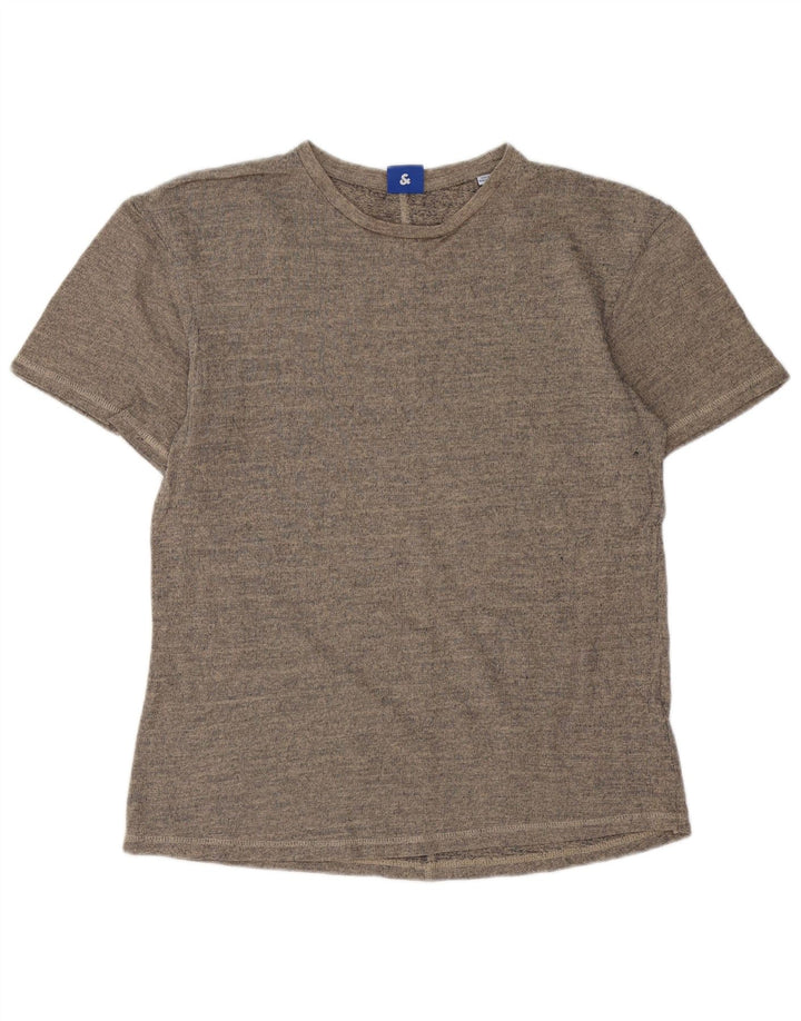 Jack & Jones Mens T-Shirt Top Small Grey Flecked