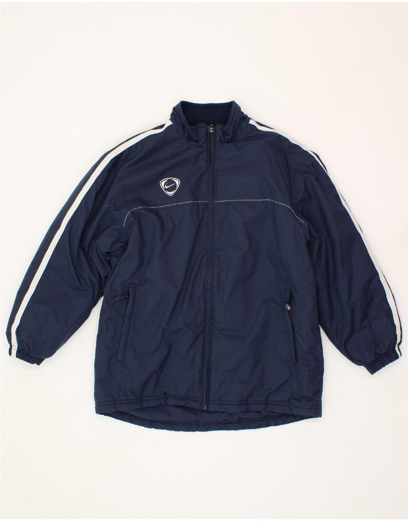 NIKE Boys Tracksuit Top Jacket 11-12 Years Medium Navy Blue Polyester Vintage Nike and Second-Hand Nike from Messina Hembry 