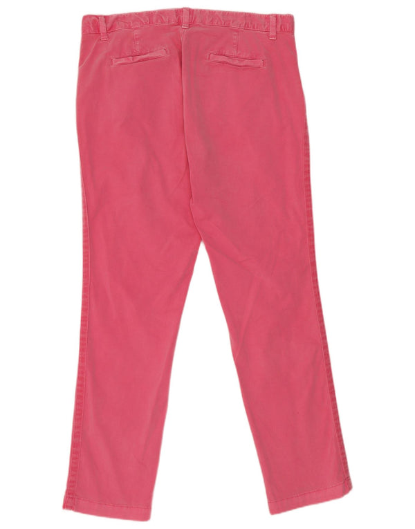Gap Womens Slim Chino Trousers US 8 Large W32 L28 Pink Cotton