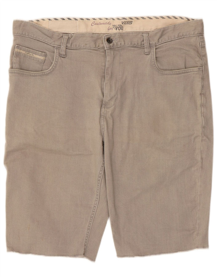 Vans Mens Casual Shorts W36 Large  Grey Cotton
