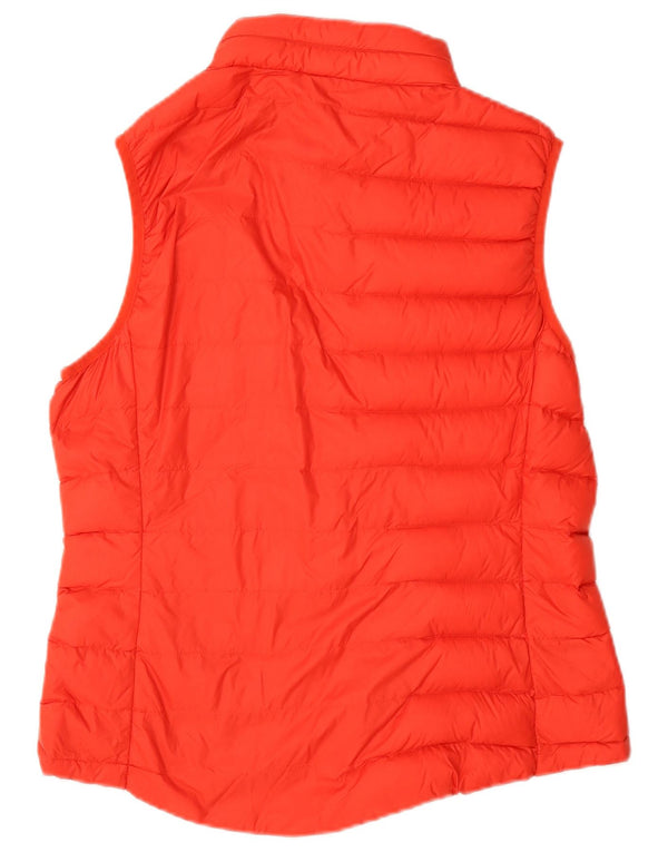 Marks & Spencer Womens Hooded Padded Gilet UK 12 Medium Red Polyamide