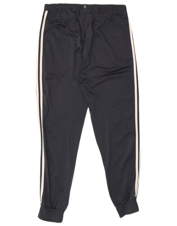Adidas Mens Tracksuit Trousers Joggers UK 42/44 Large Navy Blue Polyester