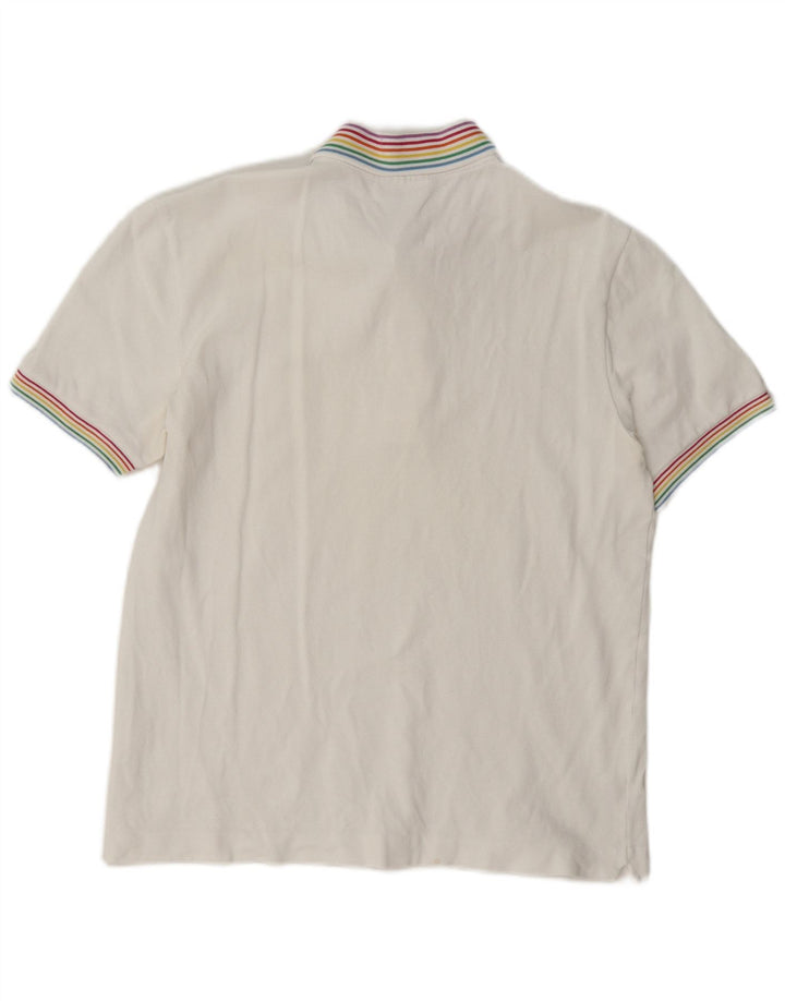 Lacoste Mens Polo Shirt Size 3 Small White Cotton