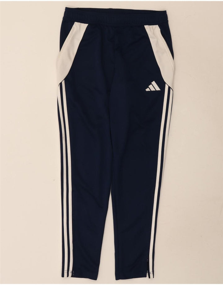 Adidas Mens Aeroready Tracksuit Trousers Medium Navy Blue Colourblock