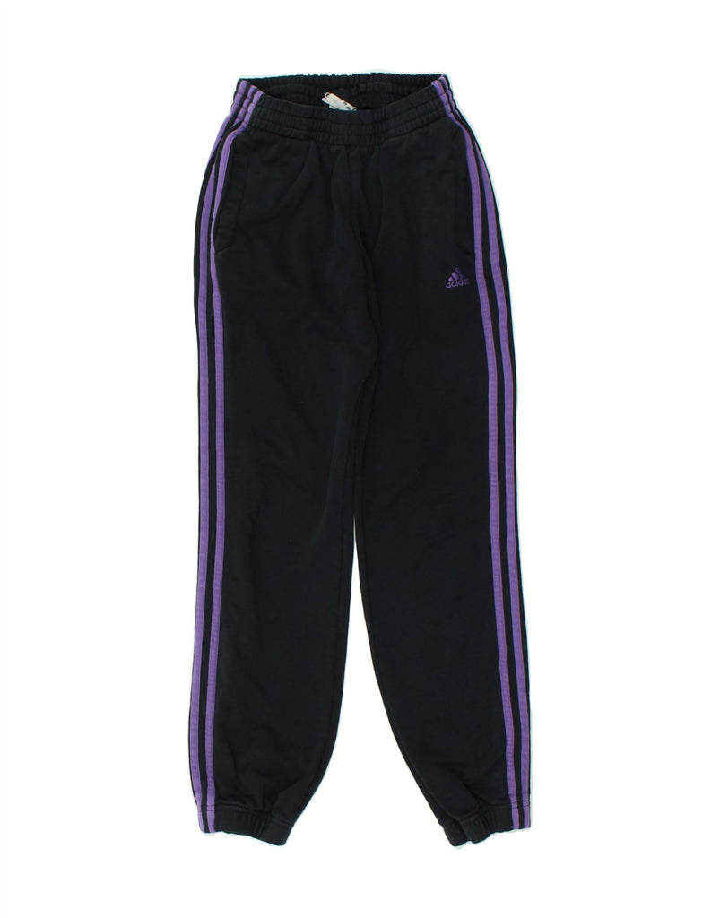 ADIDAS Boys Tracksuit Trousers Joggers 13-14 Years Black Cotton | Vintage Adidas | Thrift | Second-Hand Adidas | Used Clothing | Messina Hembry 