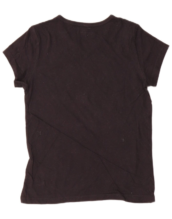 Abercrombie & Fitch Womens T-Shirt Top UK 10 Small Black Cotton