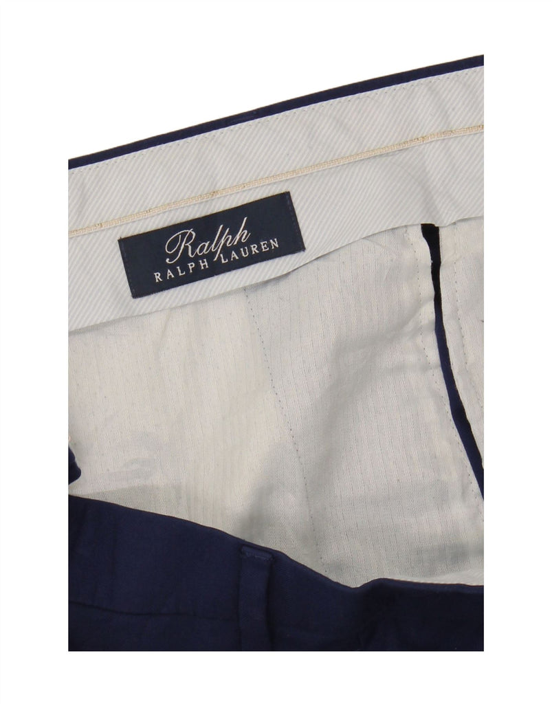 RALPH LAUREN Mens Straight Suit Trousers W36 L29 Navy Blue Vintage Ralph Lauren and Second-Hand Ralph Lauren from Messina Hembry 