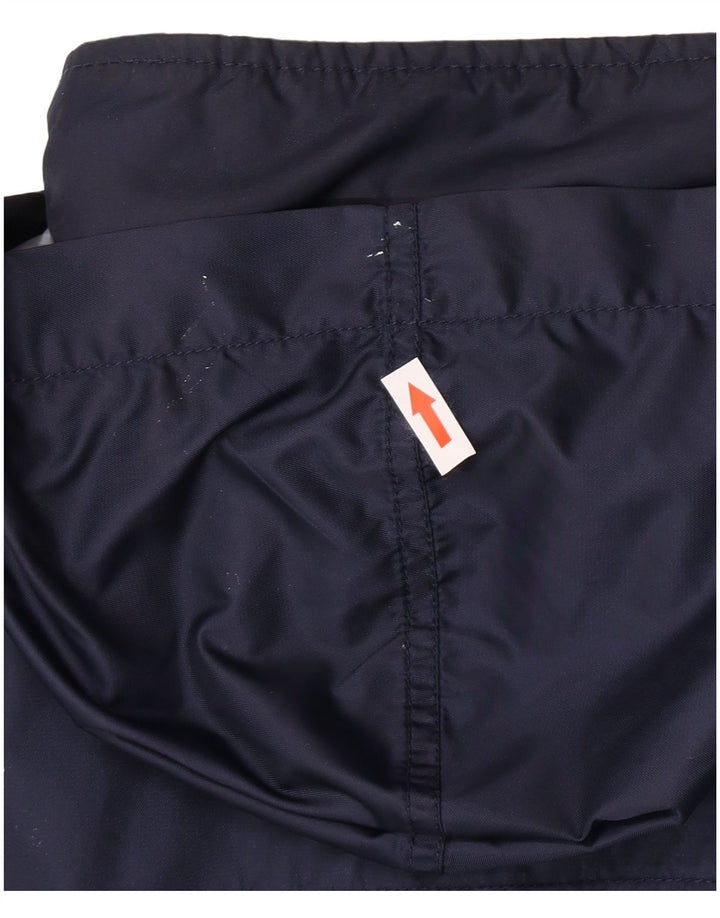 Nike Boys Graphic Hooded Windbreaker Jacket 12-13 Years Large Navy Blue