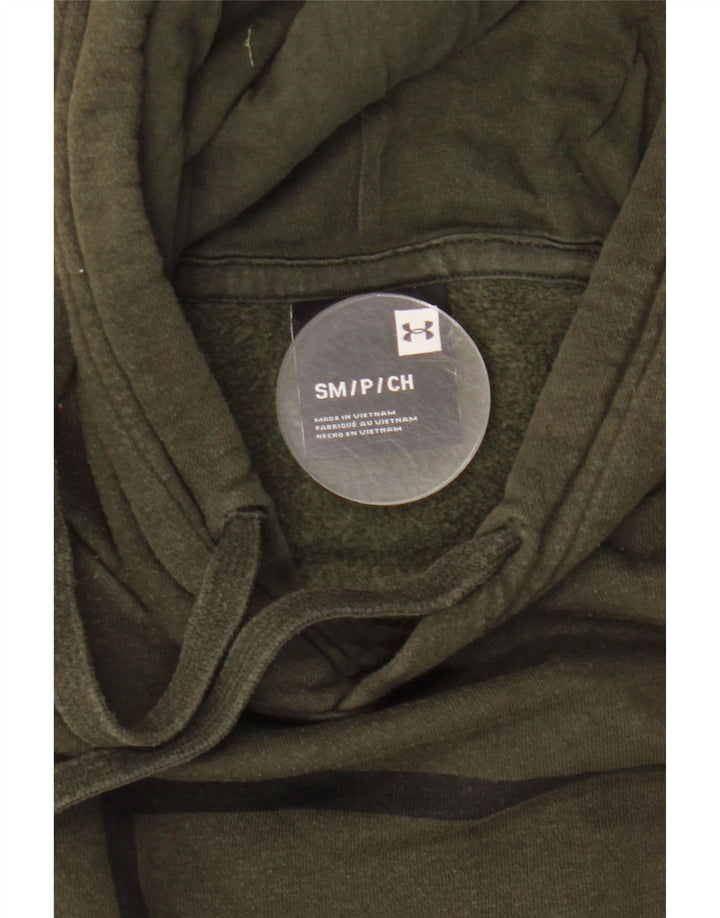 Under Armour Mens Graphic Hoodie Jumper Small Khaki