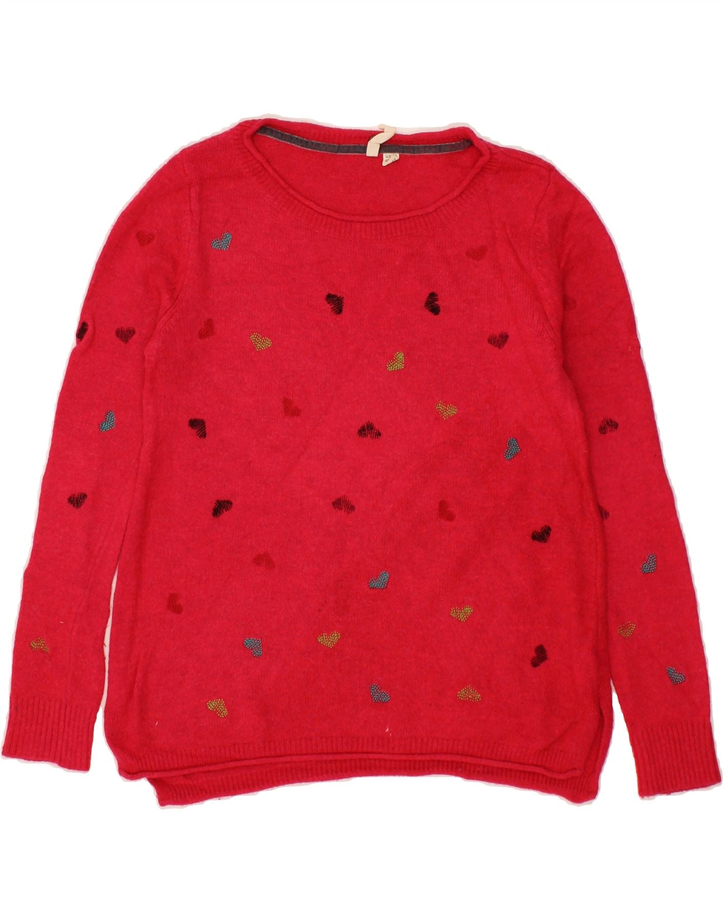 WHITE STUFF Womens Boat Neck Jumper Sweater UK 12 Medium Pink