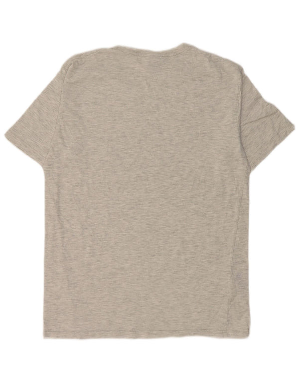 Saltrock Mens Graphic T-Shirt Top Large Grey Flecked Cotton