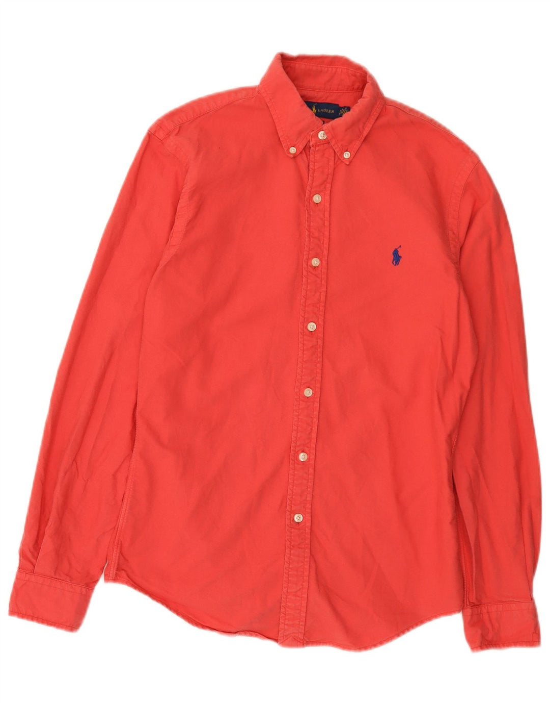 Ralph Lauren Mens Slim Fit Shirt Small Red Cotton