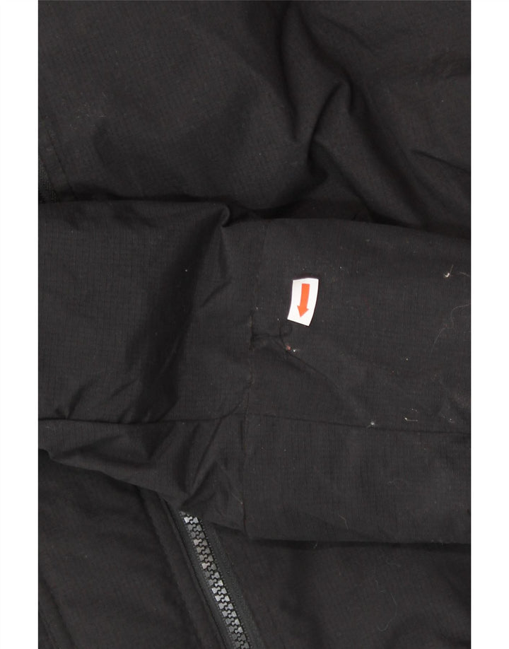 SUPERDRY Womens Hooded Windbreaker Jacket UK 16 Large Black Polyester