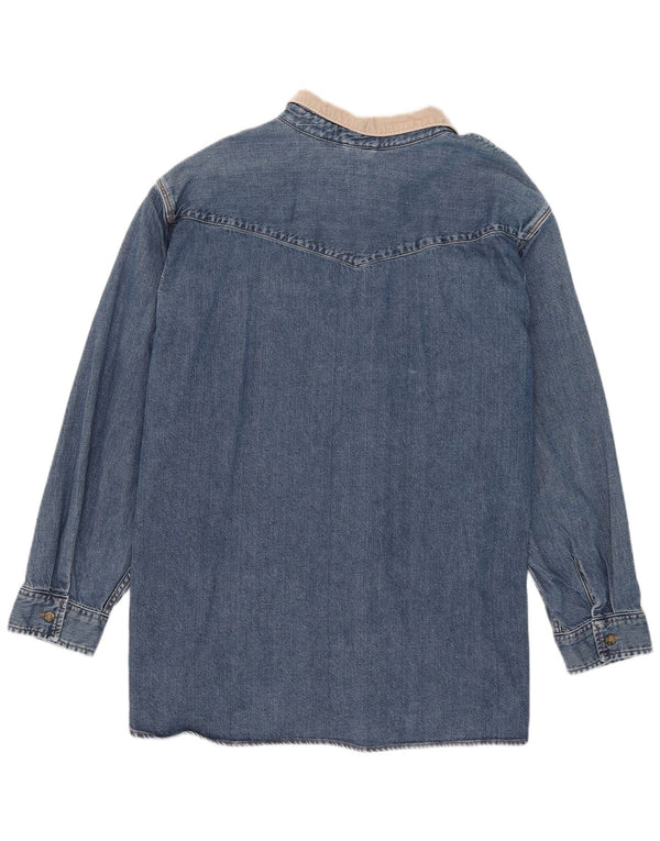 Levi's Mens Relaxed Fit Denim Shirt 4XL Blue Colourblock Cotton
