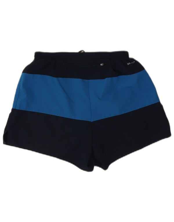 Nike Mens Dri Fit Sport Shorts Medium Navy Blue Colourblock Polyester