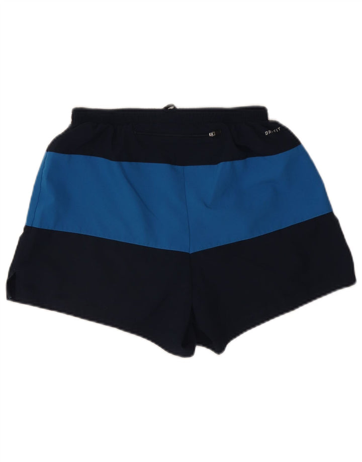 Nike Mens Dri Fit Sport Shorts Medium Navy Blue Colourblock Polyester