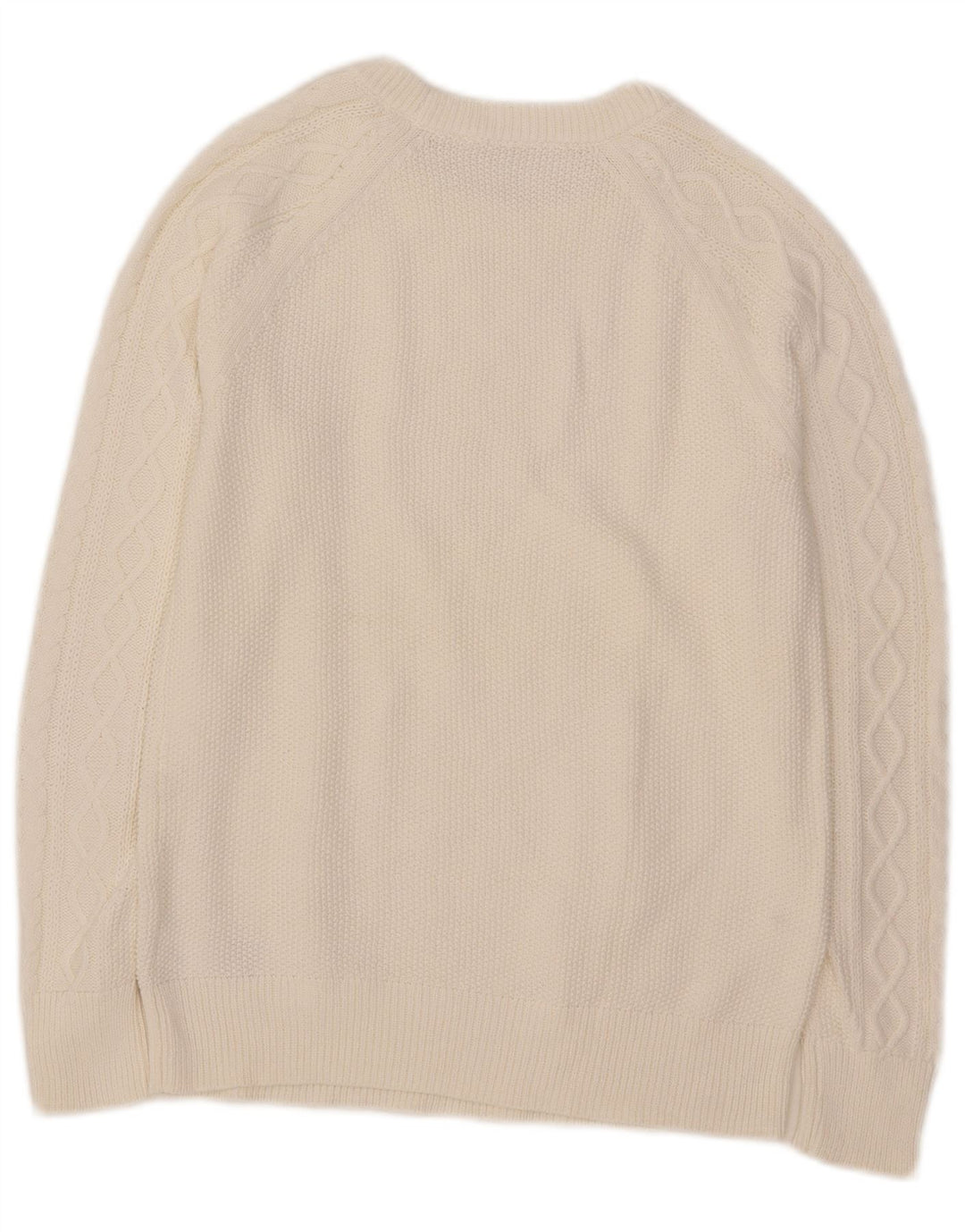 Gap Womens Crew Neck Jumper Sweater UK 14 Medium White Cotton