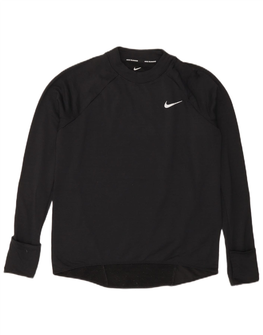 NIKE Womens Therma-Fit Top Long Sleeve UK 10 Small Black