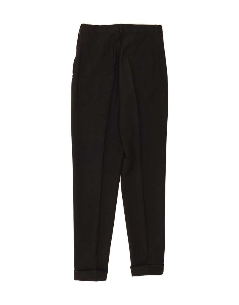 BENETTON Womens Tapered Suit Trousers IT 42 Medium W28 L29 Black Polyester Vintage Benetton and Second-Hand Benetton from Messina Hembry 