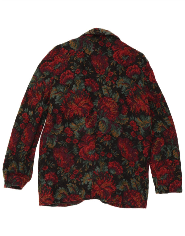 Vintage Womens 1 Button Blazer Jacket IT 44 Medium Multicoloured Floral