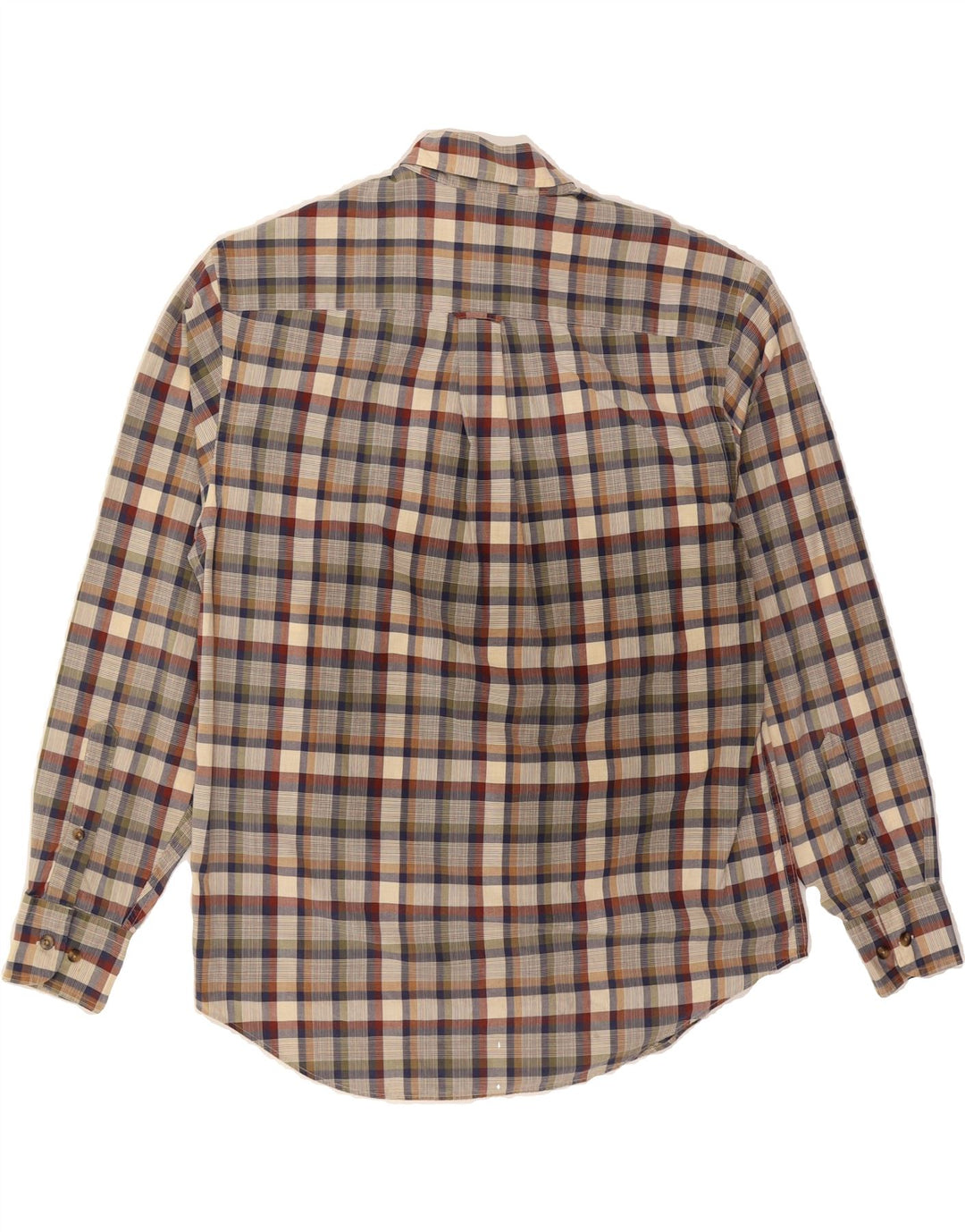 NAUTICA Mens Shirt Small Beige Check Cotton Vintage Nautica and Second-Hand Nautica from Messina Hembry 