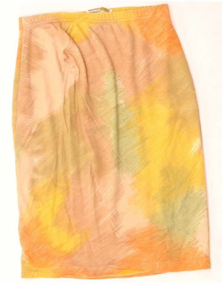 Krizia Womens Pencil Skirt Large W32 Multicoloured Tie Dye
