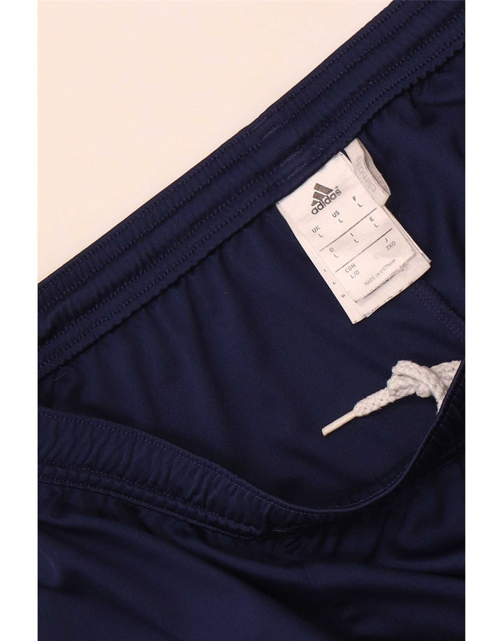 Adidas Mens Climalite Sport Shorts Large Navy Blue Colourblock Polyester