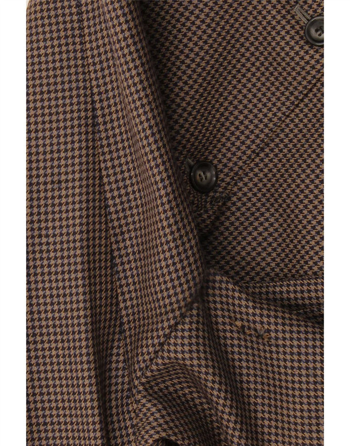 Durban Mens 2 Button Blazer Jacket UK 38 Medium Grey Houndstooth New Wool
