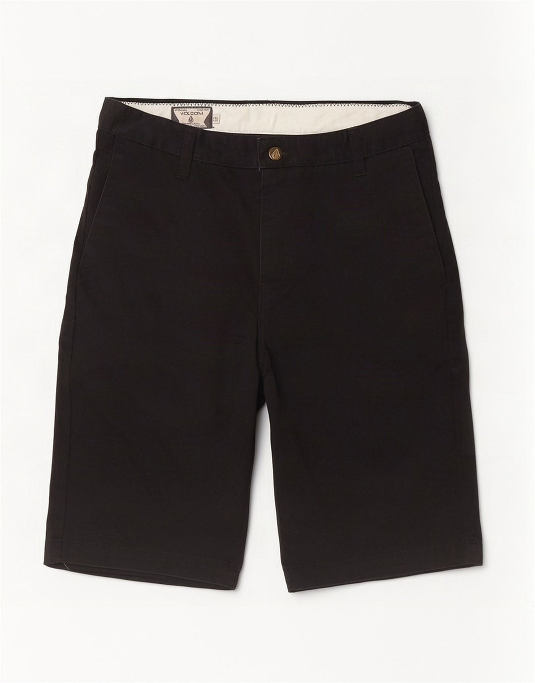 Volcom Mens Chino Shorts W30 Medium Black Cotton