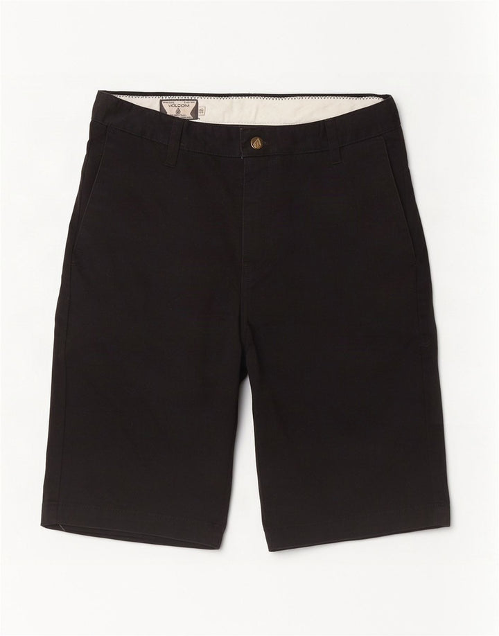 Volcom Mens Chino Shorts W30 Medium Black Cotton