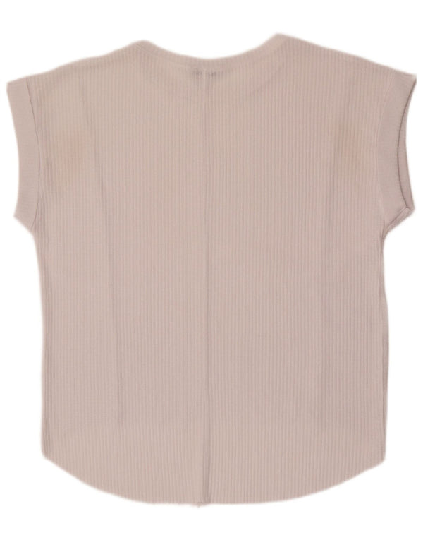 Zara Womens Oversized Vest Top UK 10 Small White