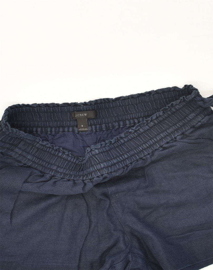 J. CREW Womens Hot Pants Small W28  Navy Blue Linen | Vintage J. Crew | Thrift | Second-Hand J. Crew | Used Clothing | Messina Hembry 