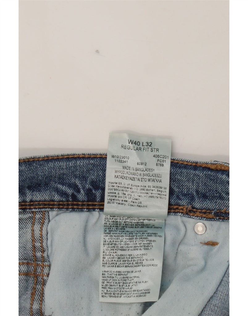 WRANGLER Mens Straight Jeans  W40 L32 Blue Cotton Vintage Wrangler and Second-Hand Wrangler from Messina Hembry 