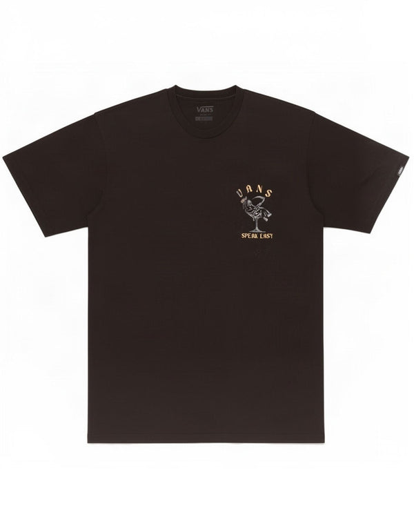 Vans Mens Classic Fit Graphic T-Shirt Top Medium Black Cotton